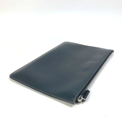 FENDI Clutch bag 7N0078 leather black Pouch Zucca logo mens
