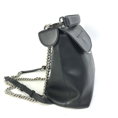 FENDI Backpack 8BZ042 leather black Bag to school Women