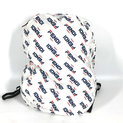 FENDI Backpack Nylon white backpack bag FILA collaboration