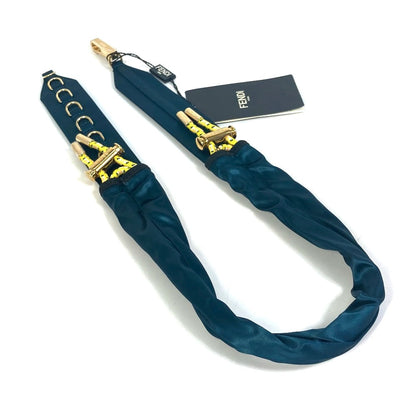 FENDI belt 8C0627 Satin canvas Blue type belt Women