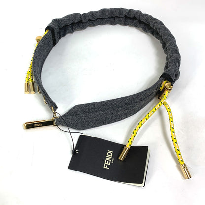 FENDI Shoulder strap 8C0627 felt gray Strap you Women