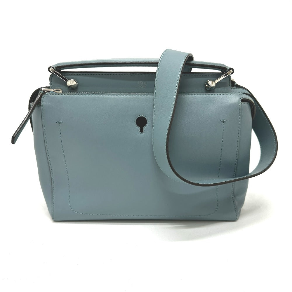 FENDI Handbag 8BN293 leather blue Dot com Women