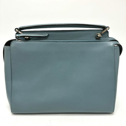FENDI Handbag 8BN293 leather blue Dot com Women