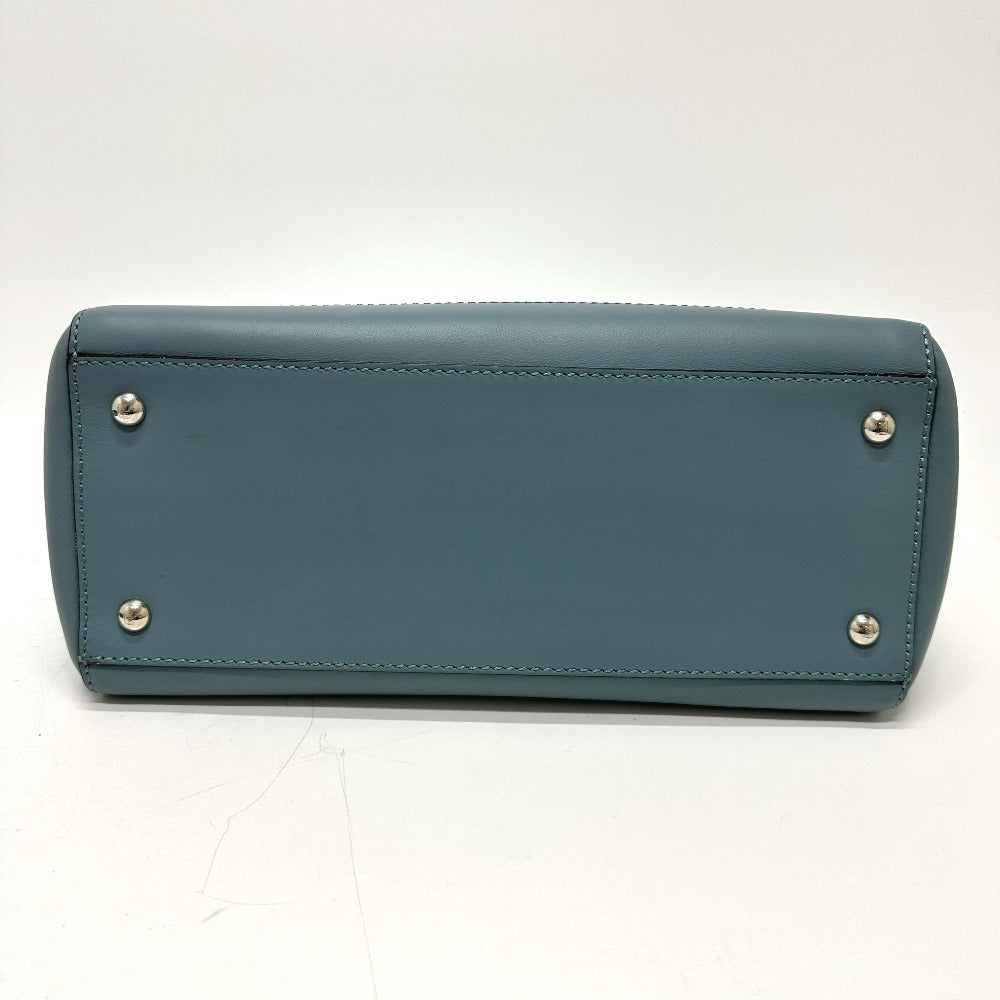FENDI Handbag 8BN293 leather blue Dot com Women