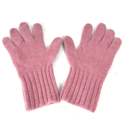 FENDI gloves FXY554 Wool / cashmere pink Zucca patch Women