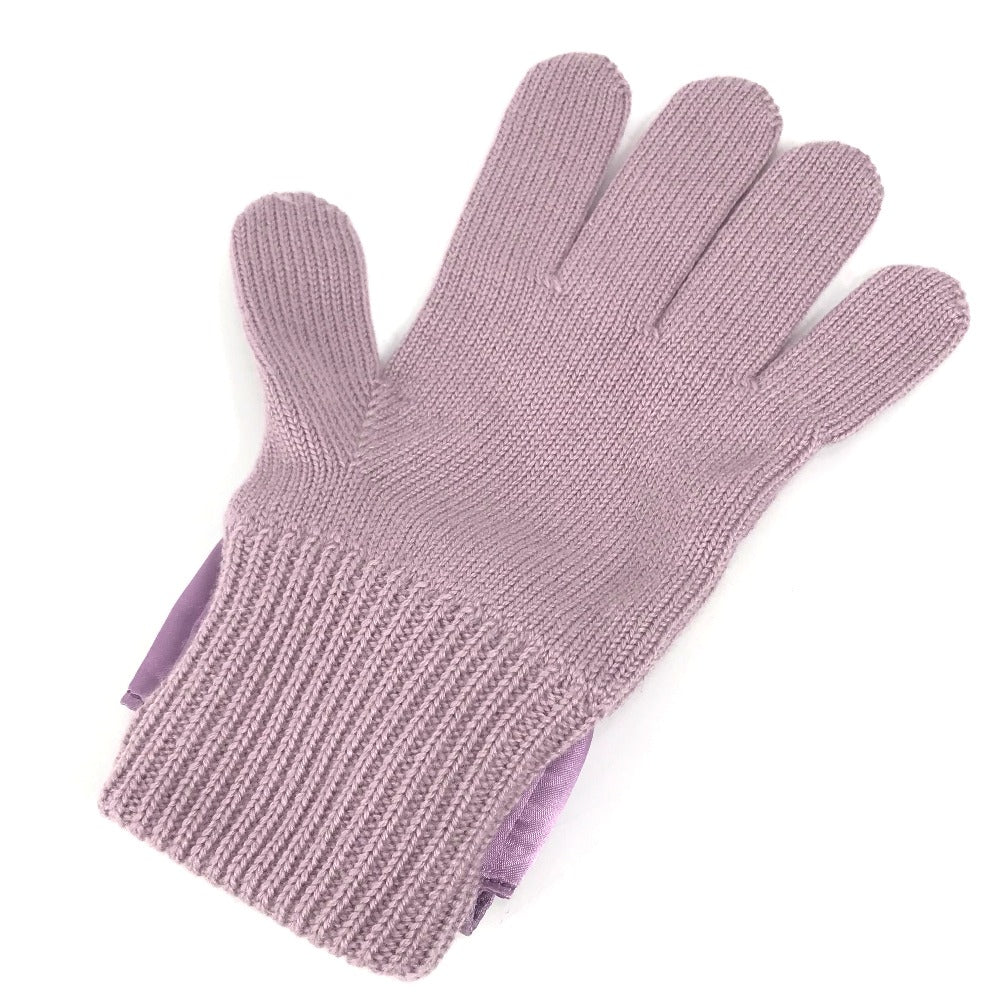 FENDI gloves FXY581 wool purple Bucket Gloves Women