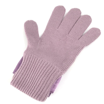 FENDI gloves FXY581 wool purple Bucket Gloves Women