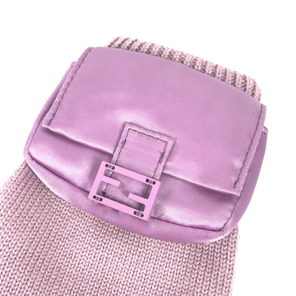 FENDI gloves FXY581 wool purple Bucket Gloves Women