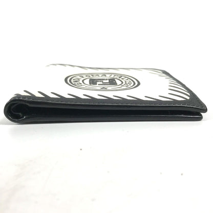 FENDI Folded wallet 7M0169 leather white Compact wallet Joshua Vides Collaboration mens