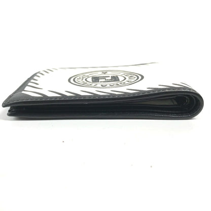 FENDI Folded wallet 7M0169 leather white Compact wallet Joshua Vides Collaboration mens
