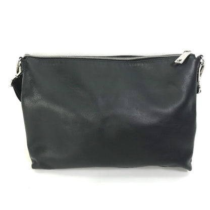 FENDI Shoulder Bag 7VA470 leather black crossbody clutch bag Monster Bugs mens