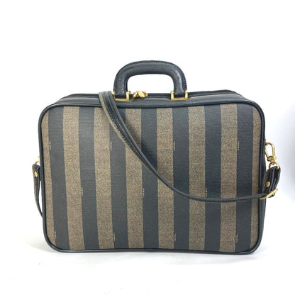FENDI Business bag PVC / Leather Brown Pecan Handbag Shoulder Bag