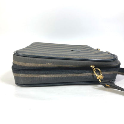 FENDI Business bag PVC / Leather Brown Pecan Handbag Shoulder Bag