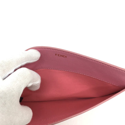 FENDI Pouch 7AR907 leather pink Peek-a-boo bag-in