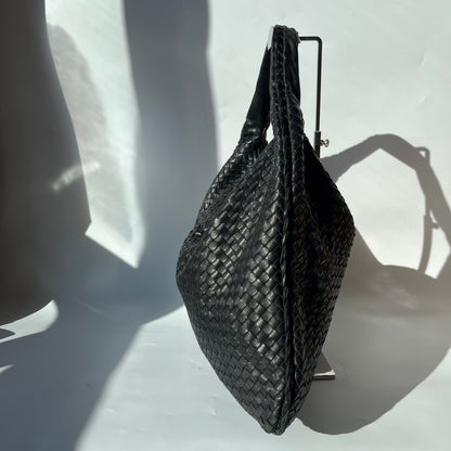 Bottega Veneta Veneta Hobo Maxi Black Leather 51cm