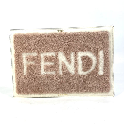 FENDI Other miscellaneous goods 7AR921 Leather, Fur pink CHAOS collaboration logo PC cover, computer cover, IPAD cover Women