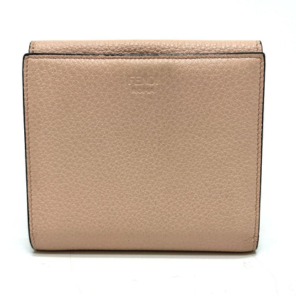 FENDI Folded wallet 8M0438 leather pink Peekaboo Women