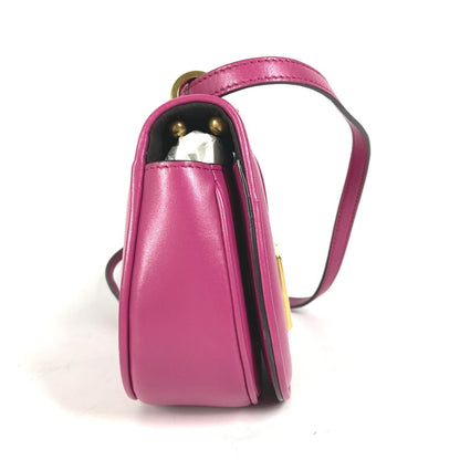 FENDI Shoulder Bag  8BS082  leather purple Come on Small Women