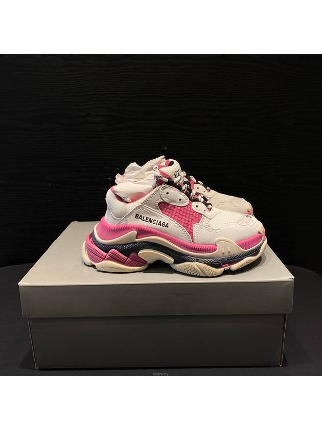 Luxury Balenciaga Trending 2025 WoMen's Triple S Low Top Sneakers Pink