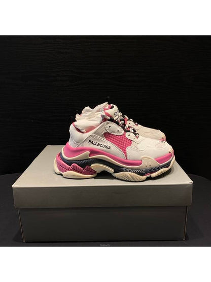 Luxury Balenciaga Trending 2025 WoMen's Triple S Low Top Sneakers Pink