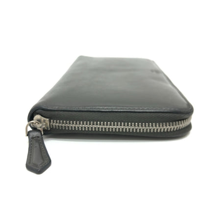 FENDI Long Wallet Purse 7M0276 leather gray Zucca Pattern Travel Wallet