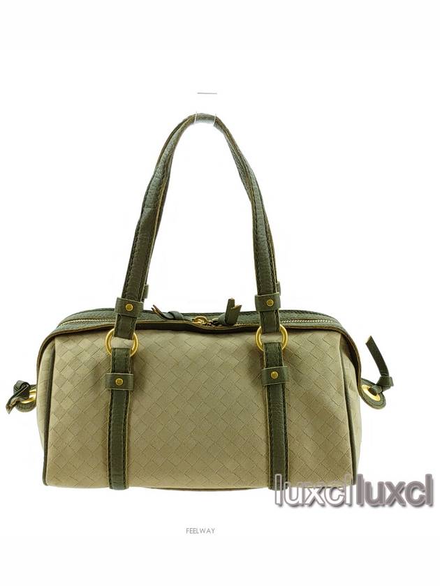 Luxury Bottega Veneta Canvas Vintage Mini Tote Bag