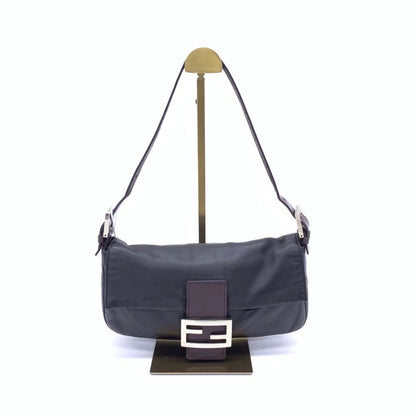 Fendi Baguette Black Lambskin Leather Shoulder Bag