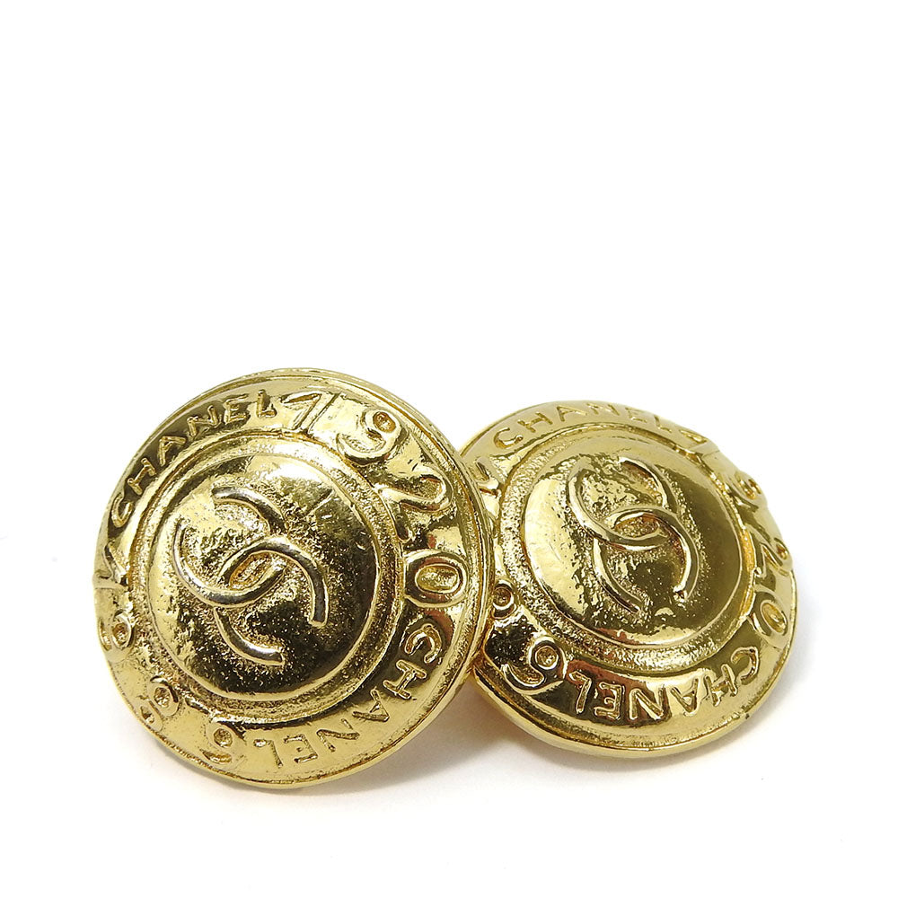 CHANEL Earring metal gold Cocomar Women