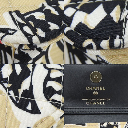 CHANEL Shoulder Bag canvas beige Mini-minimatrasse