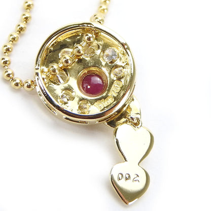Christian Dior Necklace 18K Yellow Gold, Ruby, Diamond gold Women