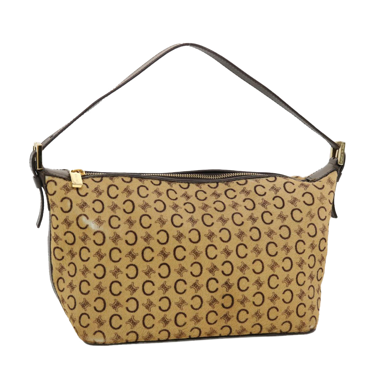 Luxury CELINE C Macadam Canvas Pouch Beige CE00/12  41262