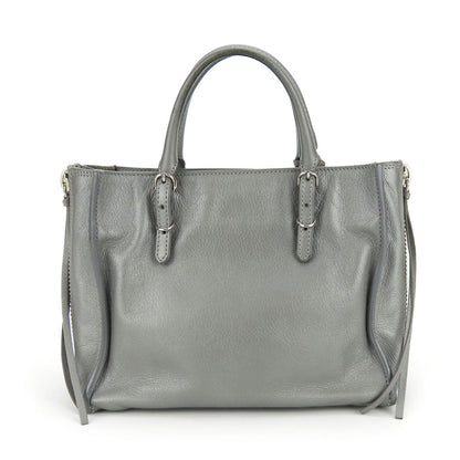 BALENCIAGA Handbag 357333 leather Silver Paper mini