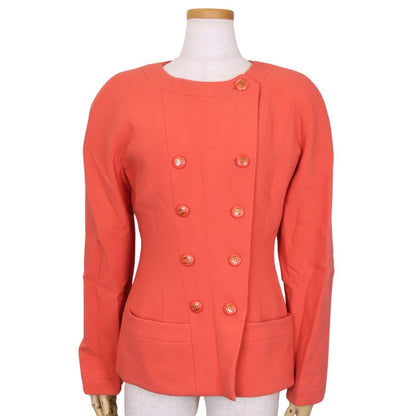 CHANEL No color jacket C-TK-5914 wool pink COCO Mark 36
