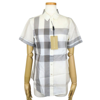BURBERRY Short sleeve shirt cotton off white Unused storage item Women XS