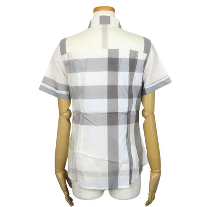 BURBERRY Short sleeve shirt cotton off white Unused storage item Women XS