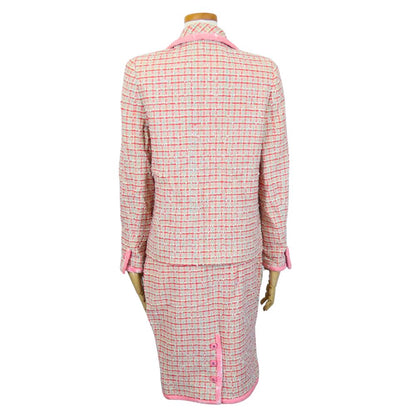 CHANEL setup Wool, Cotton, Nylon pink Women 38