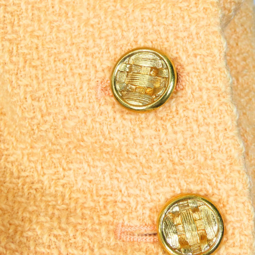 CHANEL skirt Wool, Silk salmon pink Women 38