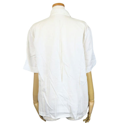 Christian Dior Short sleeve shirt Cotton, Rayon white Women L