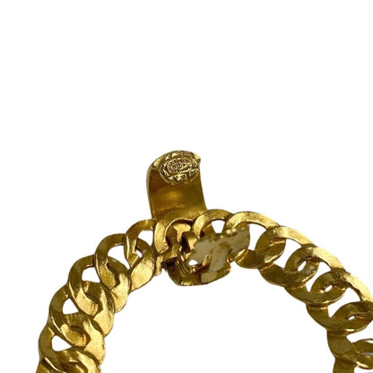CHANEL Earring Gold Plated gold COCO Mark Women