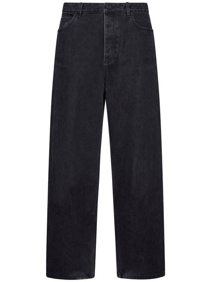 Luxury Balenciaga Trending 2025 Washed Skiwear Jeans Grey
