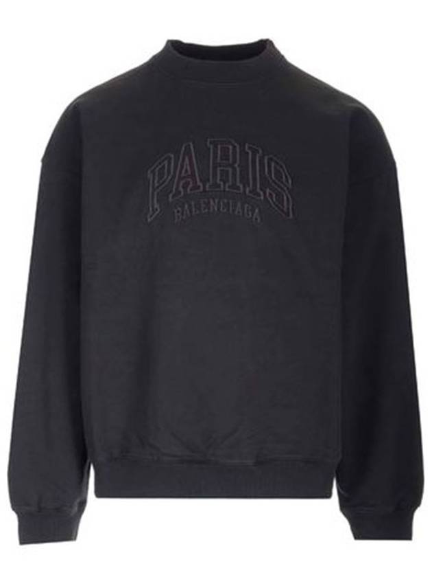 Luxury Balenciaga Trending 2025 Cities Paris Regular Fit Sweatshirt Black