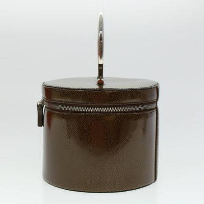 Luxury CELINE Vany Cosmetic Pouch Enamel Khaki  42453A
