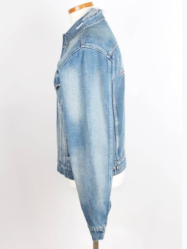 Luxury Balenciaga Trending 2025 Wave logo denim jacket 46