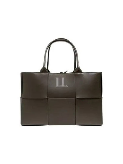 Luxury Bottega Veneta Arco Intrecciato Small Tote Bag Brown