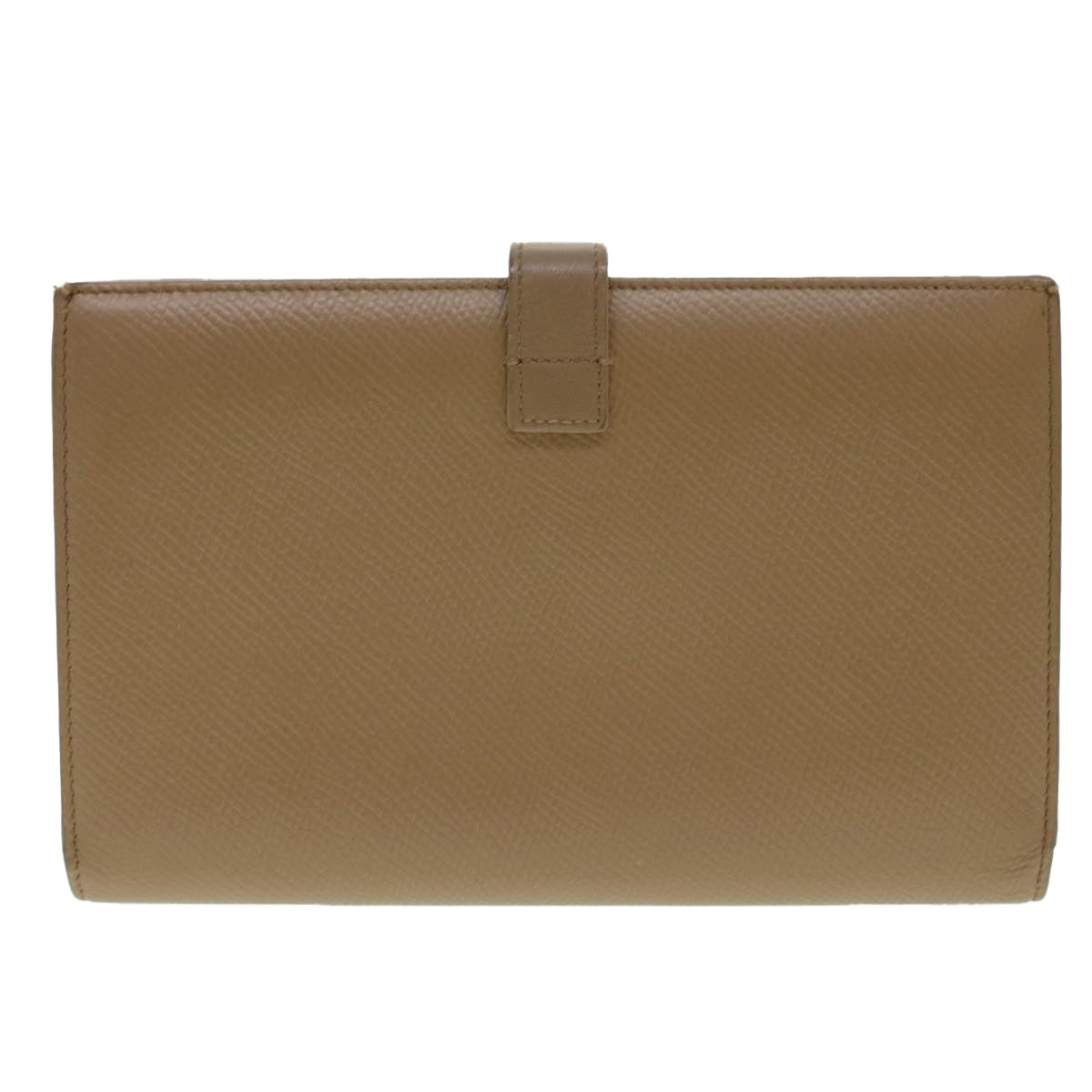 Luxury CELINE Long Wallet Leather Beige  43575