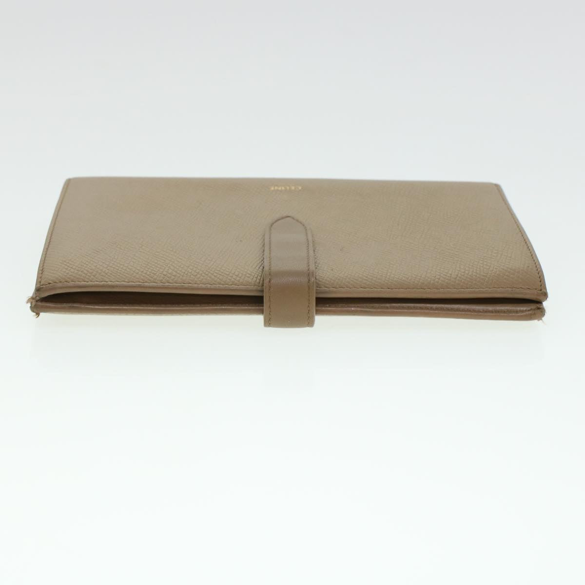 Luxury CELINE Long Wallet Leather Beige  43575