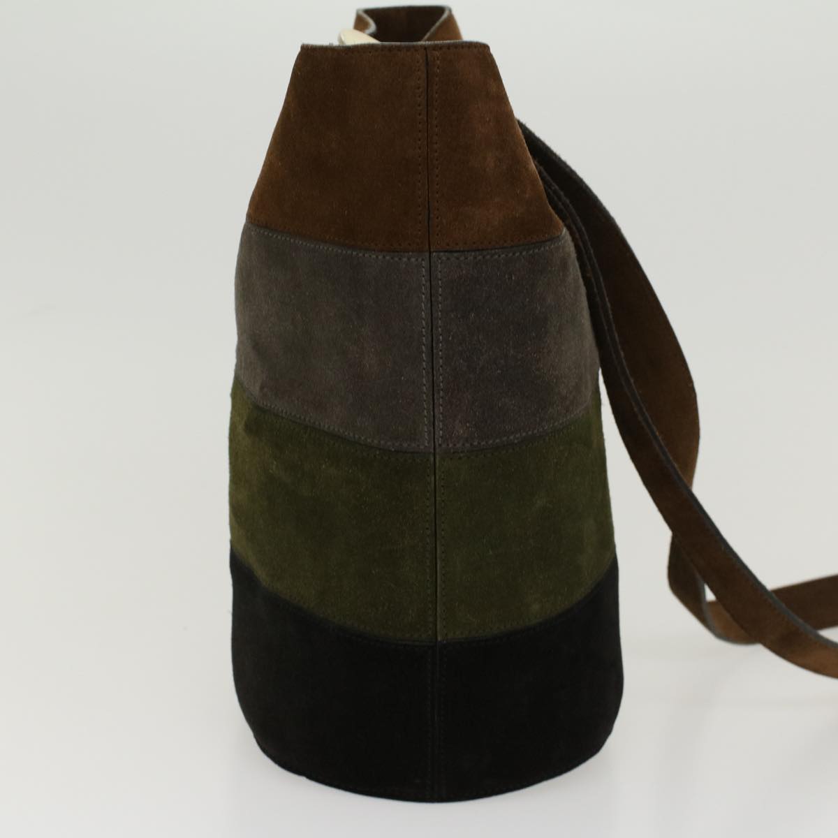 Luxury CELINE Shoulder Bag Suede Brown  43709