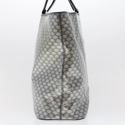 Luxury CELINE Macadam Canvas Hand Bag Enamel Silver  43874