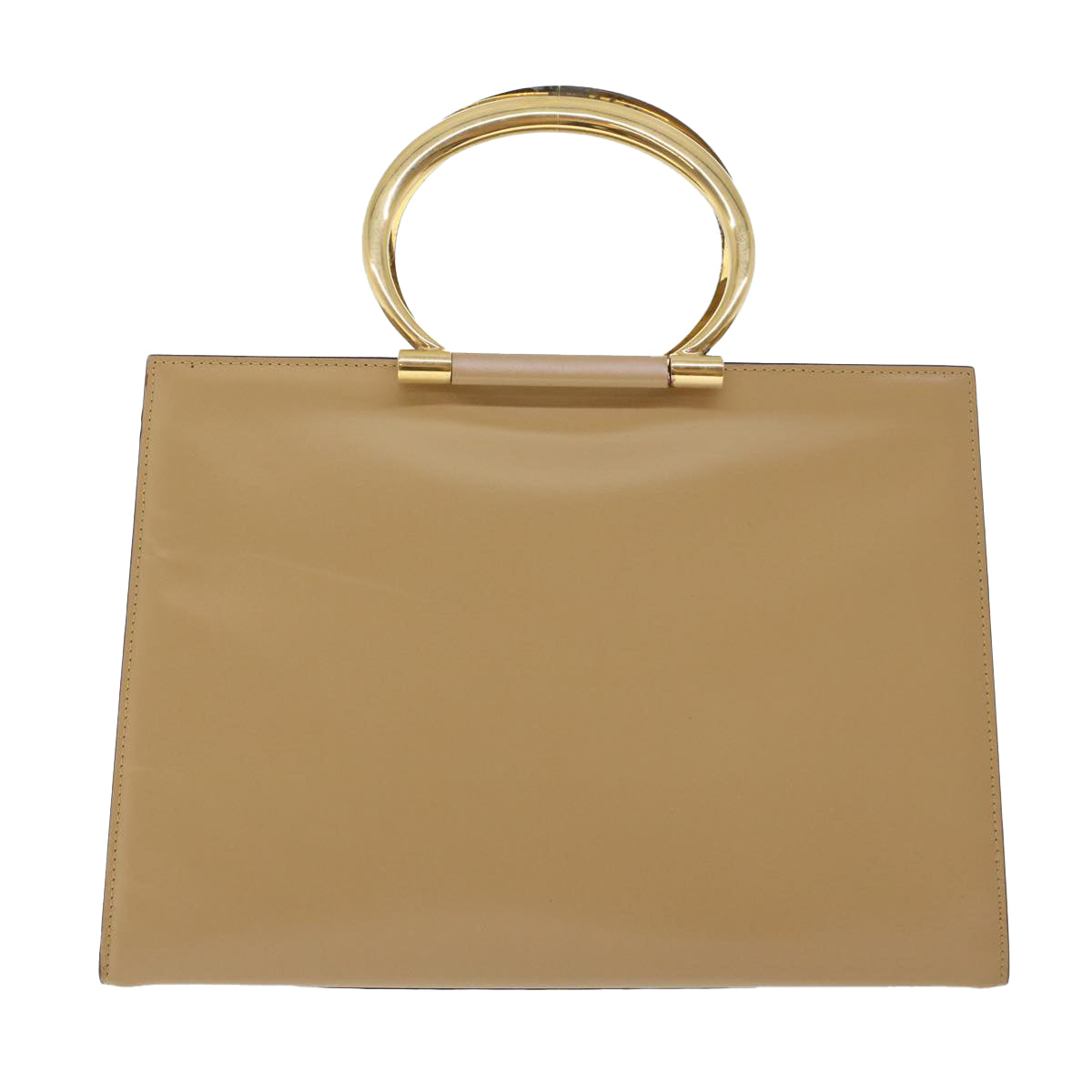 Luxury CELINE Hand Bag Leather 2way Beige  43929