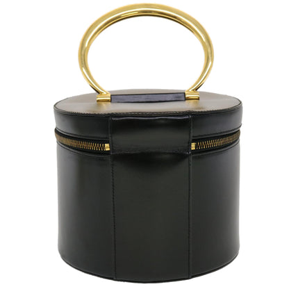 Luxury CELINE Vany Cosmetic Pouch Leather Black  43930